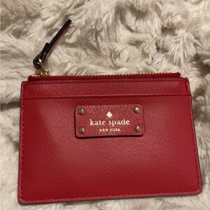 Kate Spade Cherry Red Card Pouch